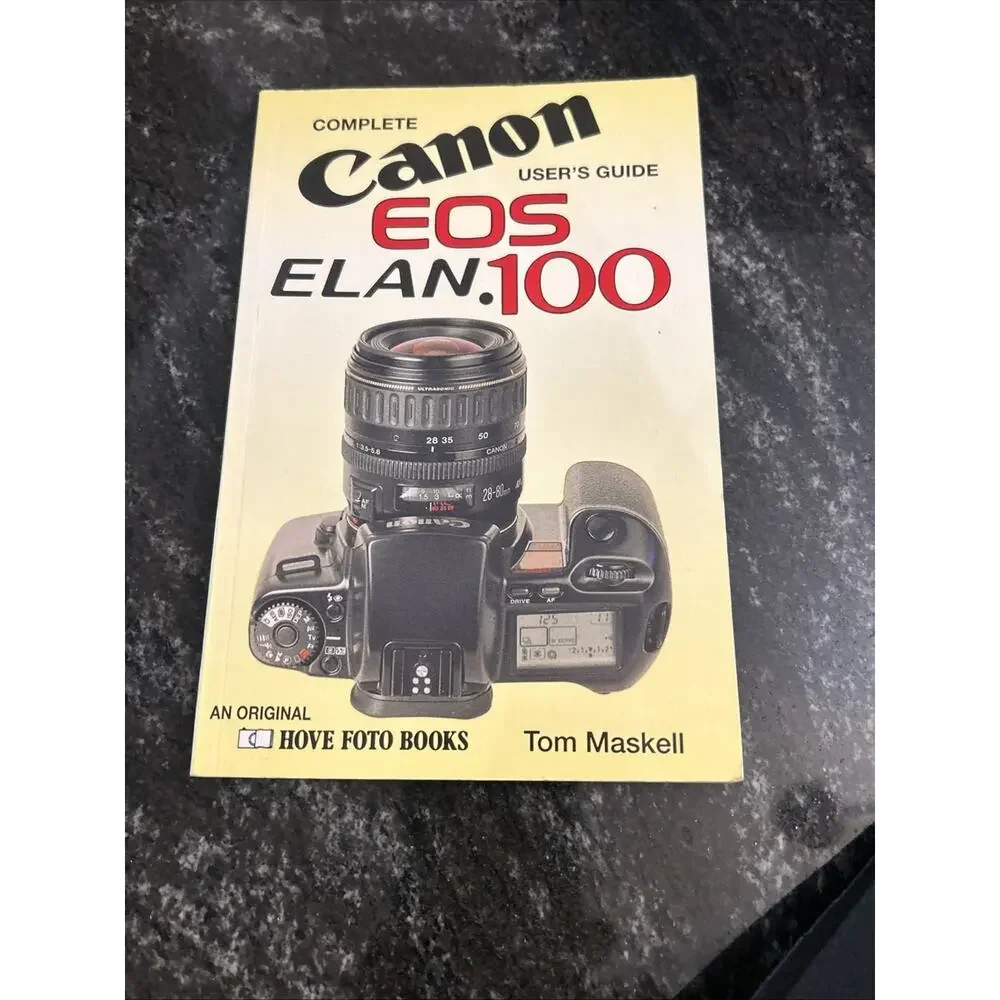 Canon EOS Elan 35mm Film Camera (28-80mm Lens) Manual Bag 80's